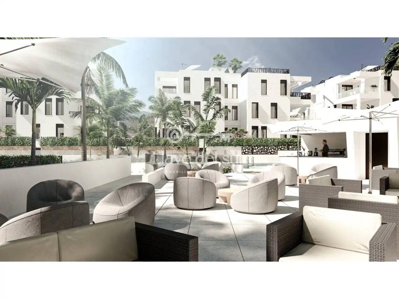 Terrasse von Wohnung zum Verkauf in Pulpí mit Terrasse, Alarm und Gemeinschaftspool