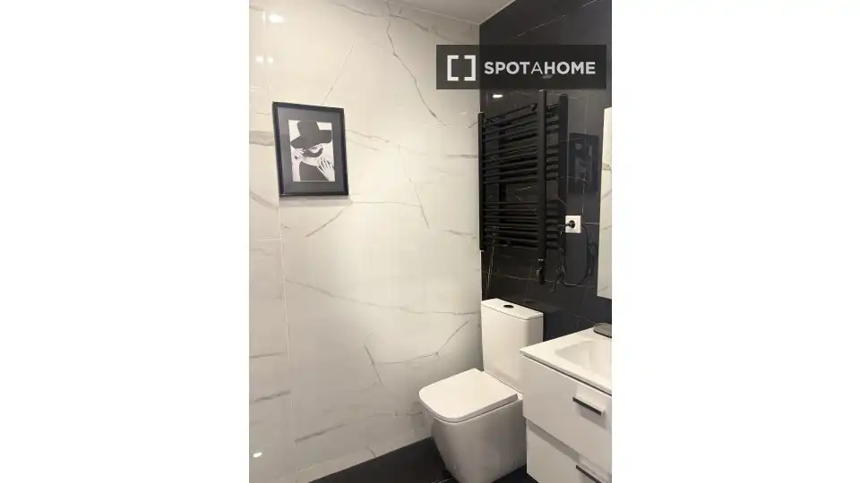 Bathroom of Apartments for share in Madrid  with Air Conditioner, Heating and Terrace