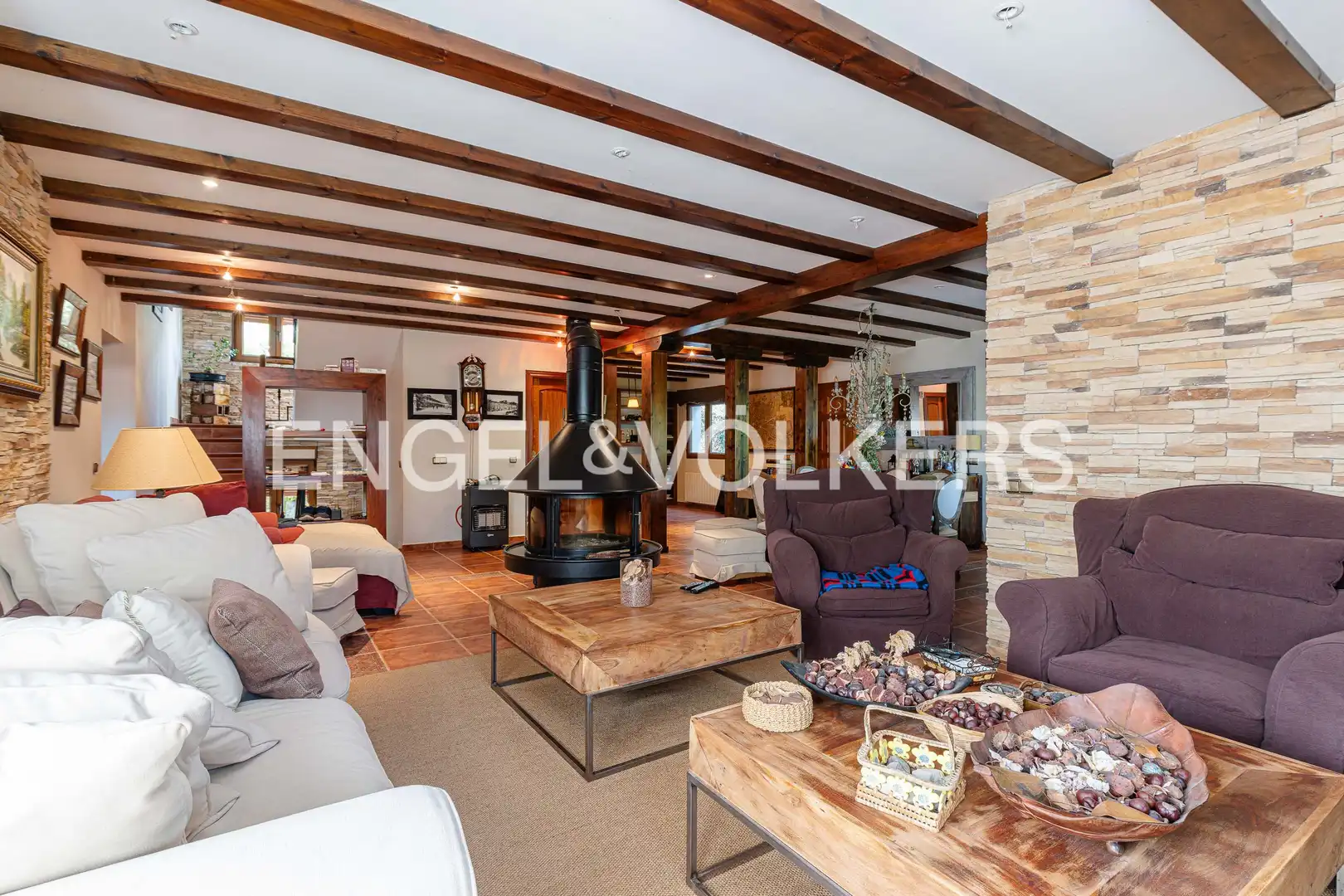 Living room of Houses for sale in Becerril de la Sierra  with Heating, Private garden and Terrace