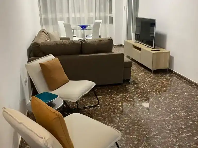 Sala de estar de Piso en venta en  Valencia Capital con Aire acondicionado y Balcón