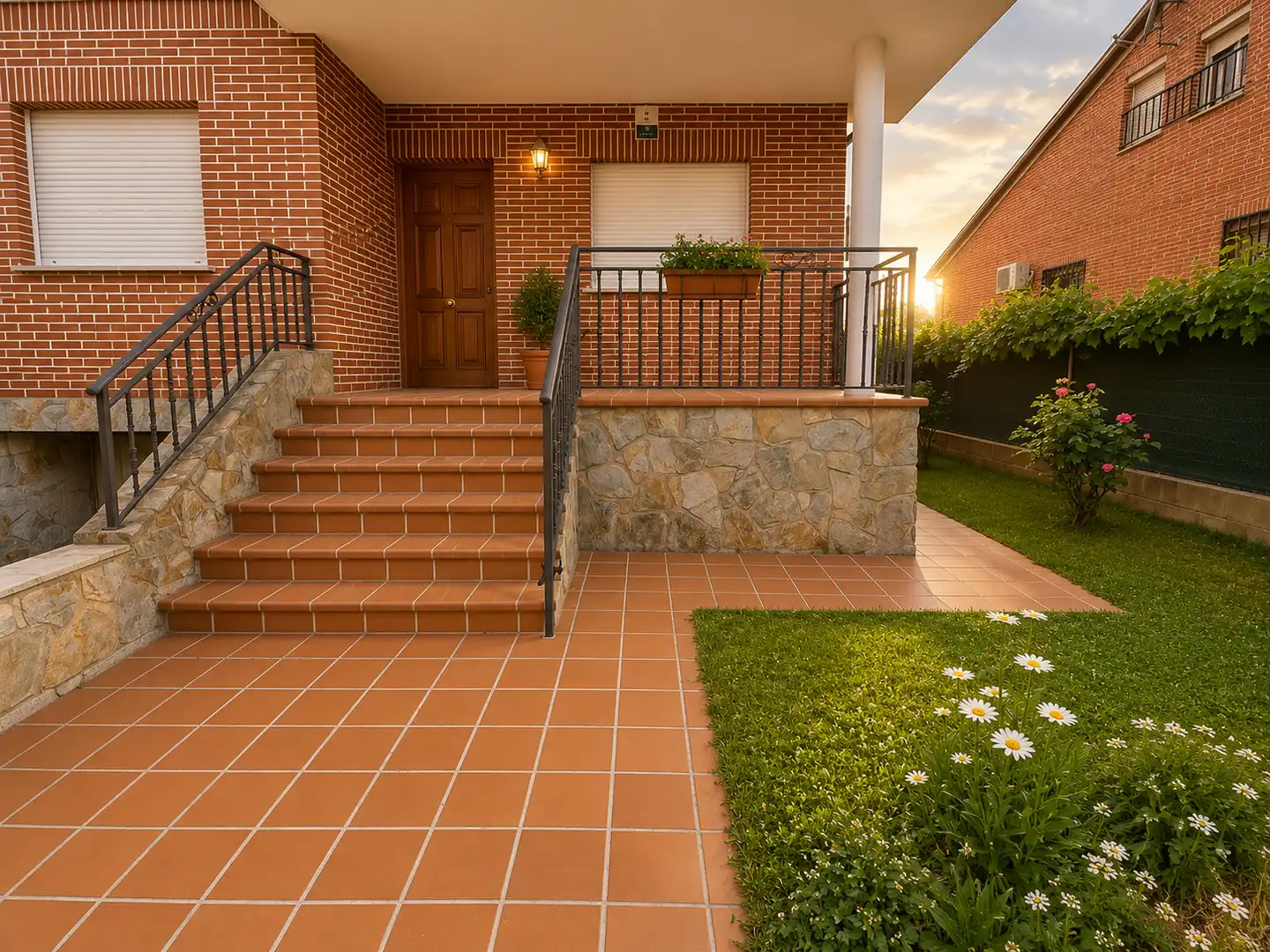 Terrassa de Casa adosada en venda en Azuqueca de Henares amb Calefacció, Jardí privat i Terrassa