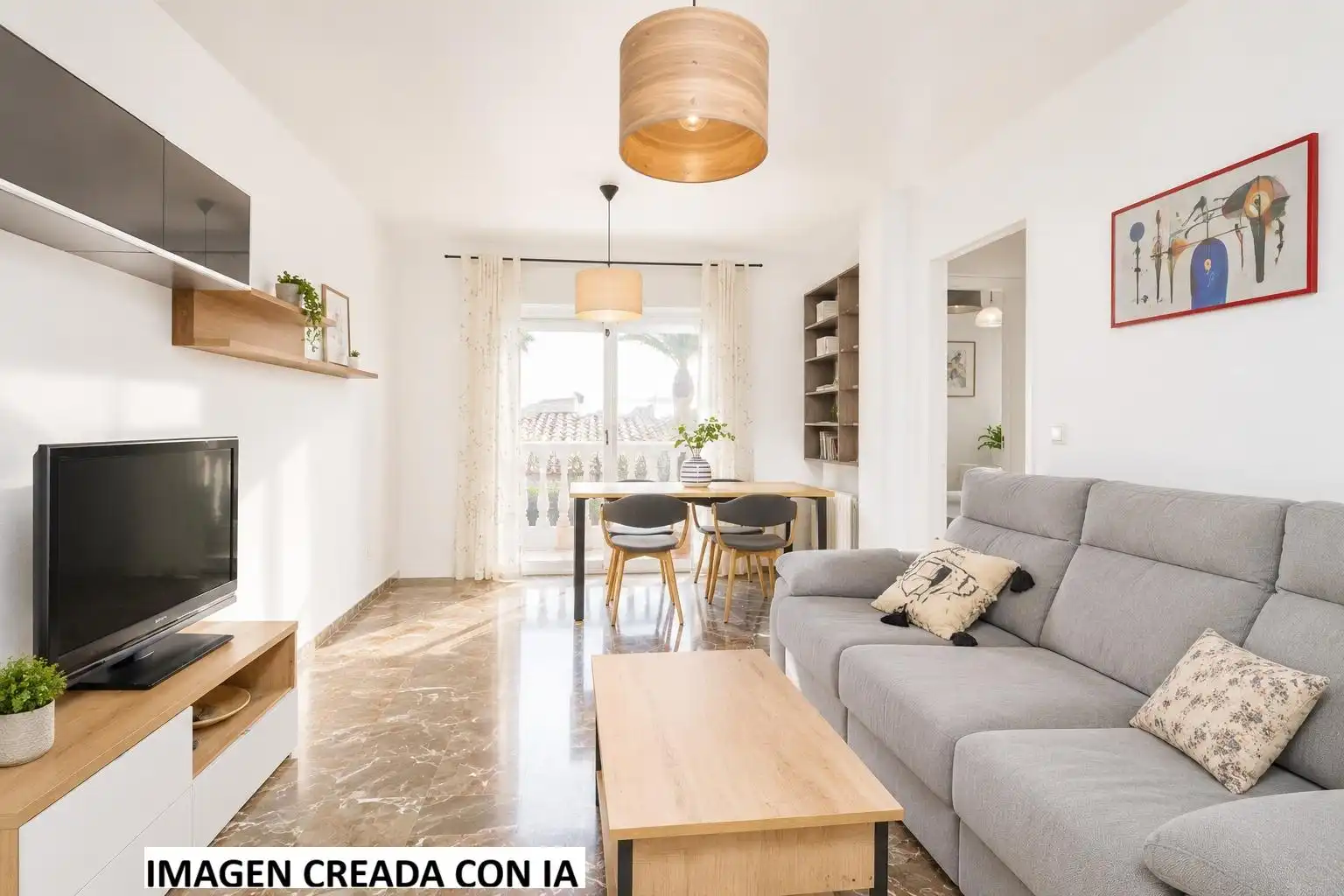 Sala d'estar de Pis en venda en La Zubia amb Aire condicionat, Calefacció i Terrassa