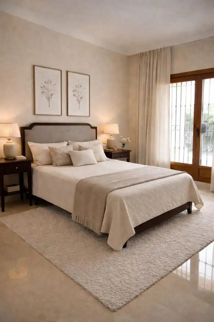 Dormitori de Casa o xalet de lloguer en Marbella amb Aire condicionat, Jardí privat i Terrassa