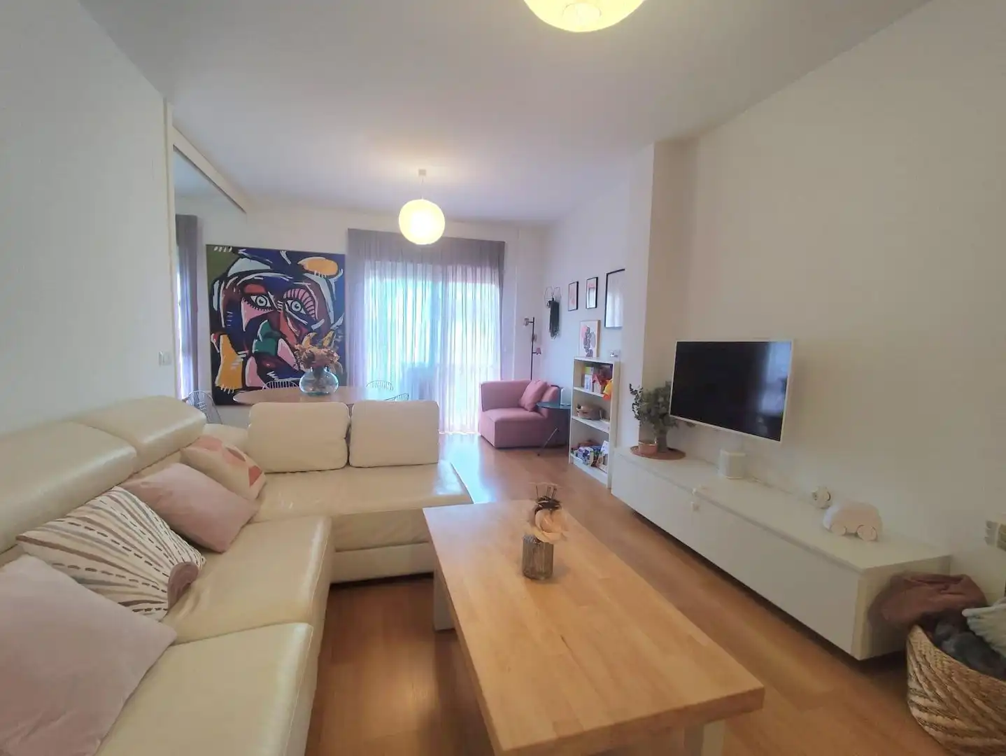 Living room of Flat for sale in Murcia  with Air Conditioner and Balcony