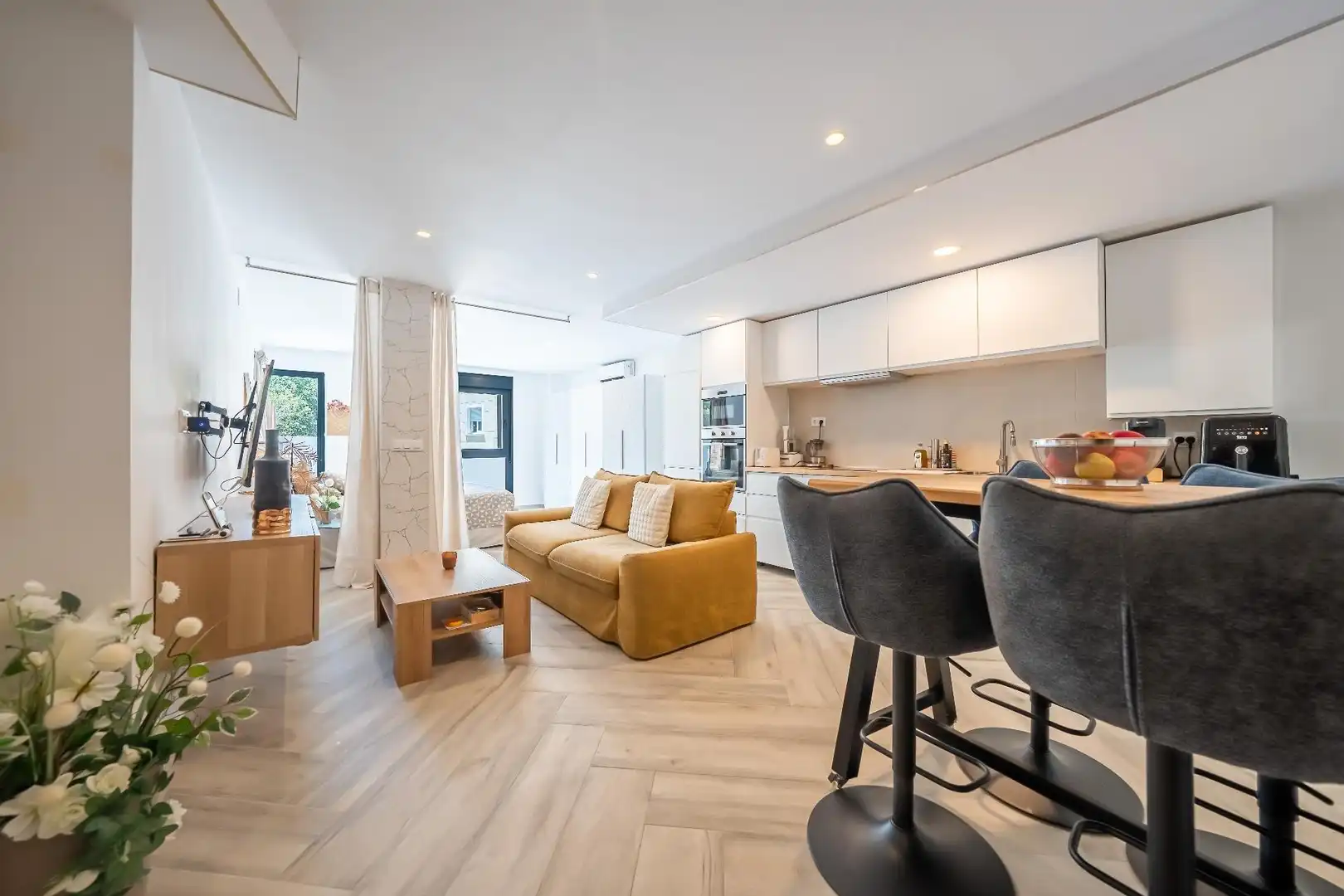Sala de estar de Planta baja en venta en Dénia con Aire acondicionado, Calefacción y Jacuzzi