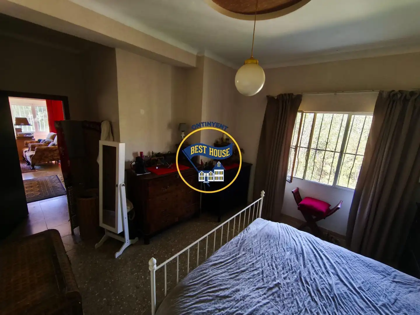 Habitación de Finca rústica en venta en Alfafara con Aire acondicionado, Jardín privado y Terraza
