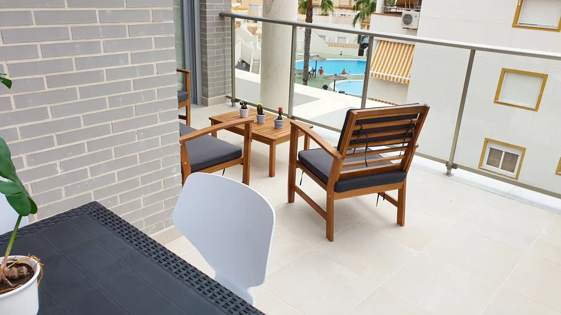 Terraza de Apartamento de alquiler en Oliva con Aire acondicionado, Calefacción y Terraza