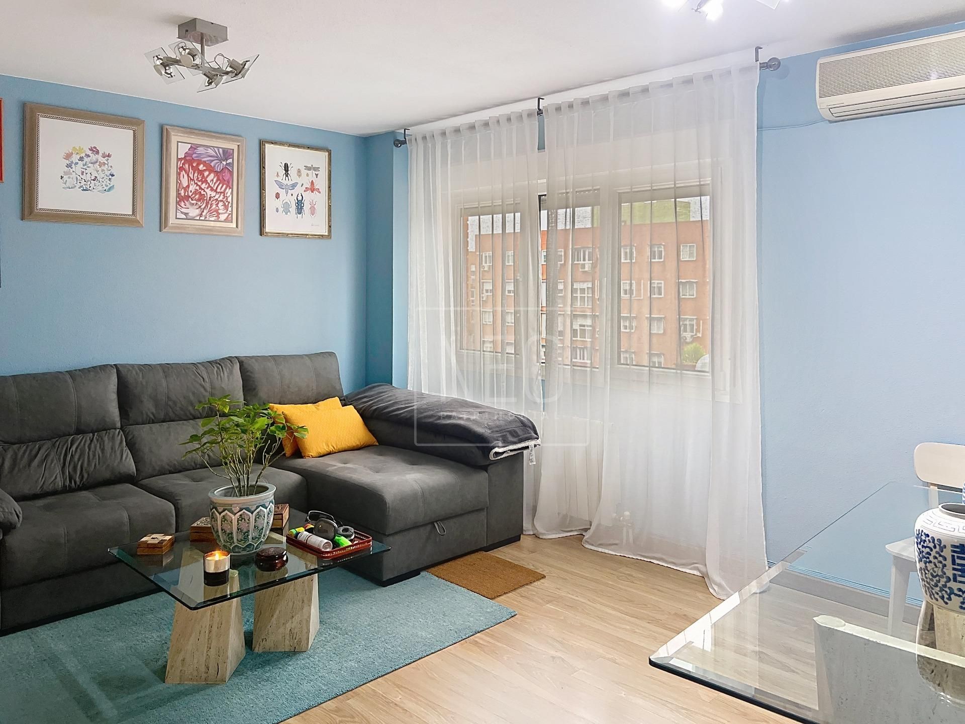 Living room of Flat for sale in  Madrid Capital  with Air Conditioner and Heating