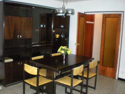 Dining room of Flat for sale in Girona Capital  with Storage room, Furnished and Balcony