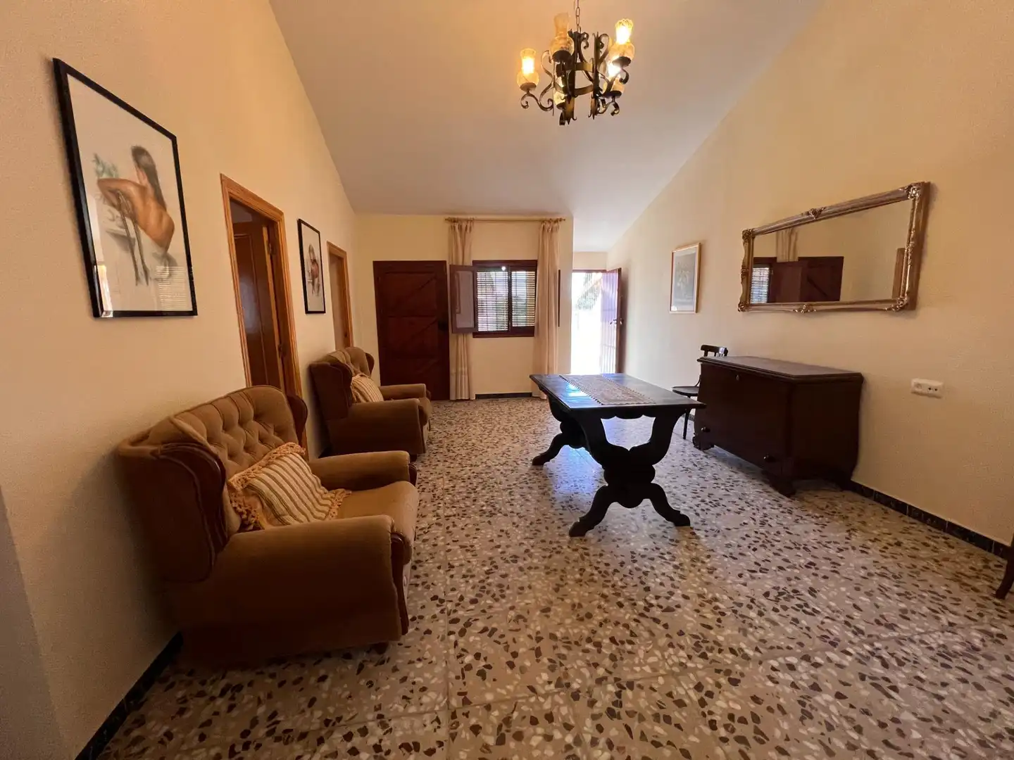 Sala d'estar de Casa o xalet en venda en Pulpí amb Jardí privat, Terrassa i Traster