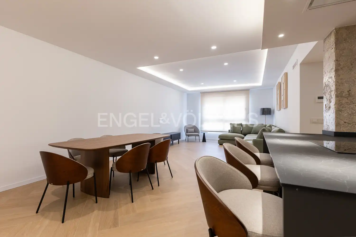 Sala d'estar de Pis de lloguer en Valencia amb Aire condicionat, Calefacció i Parquet