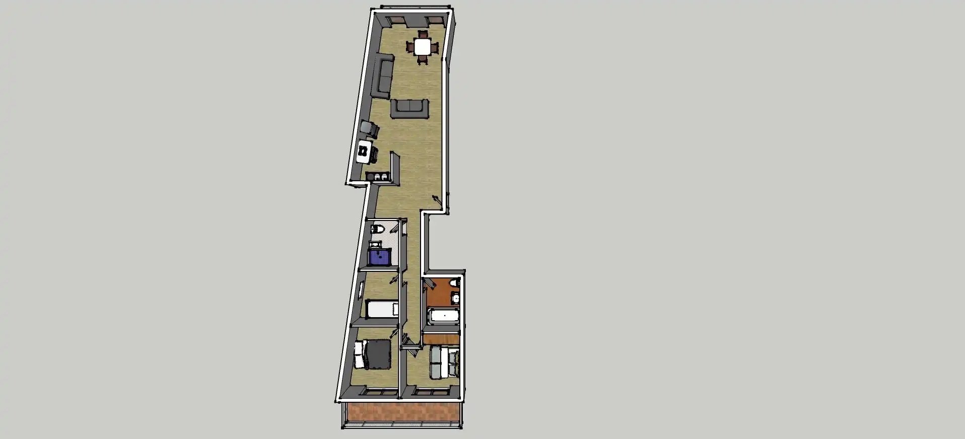 Flat for sale in Barcelona  with Air Conditioner and Heating