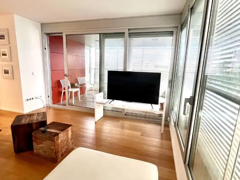 Living room of Apartments for rent in Eivissa  with Air Conditioner, Heating and Parquet flooring