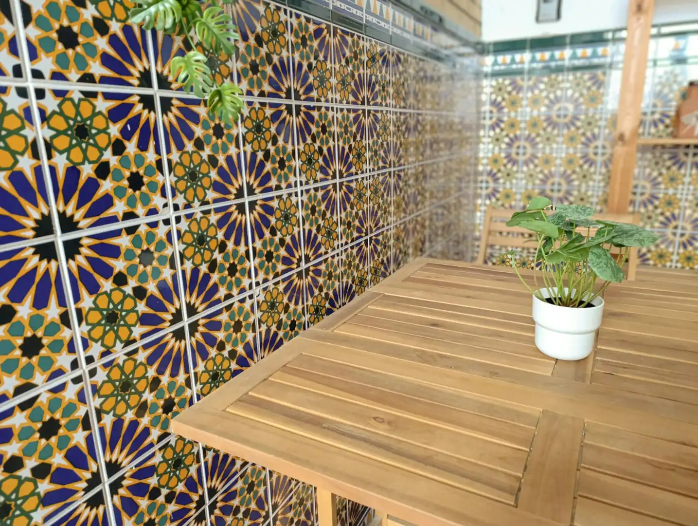 Terrasse von Wohnung zur Miete in Sevilla mit Klimaanlage, Möbliert und Waschmaschine