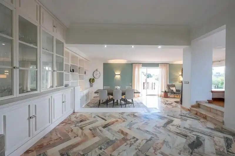Dining room of Houses for rent in Estepona  with Air Conditioner, Private garden and Terrace