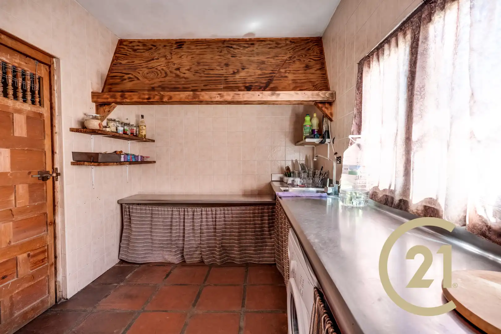 Cocina de Finca rústica en venta en Monda con Jardín privado, Terraza y Piscina