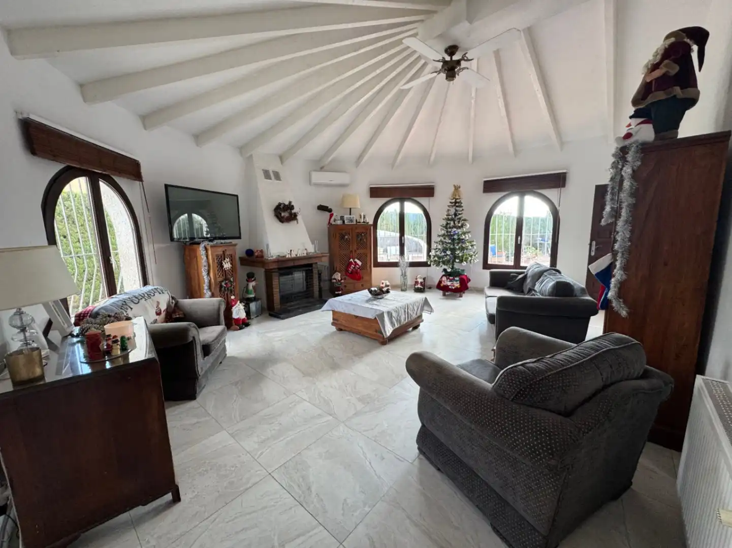 Sala de estar de Casa o chalet en venta en Benissa con Aire acondicionado, Terraza y Piscina