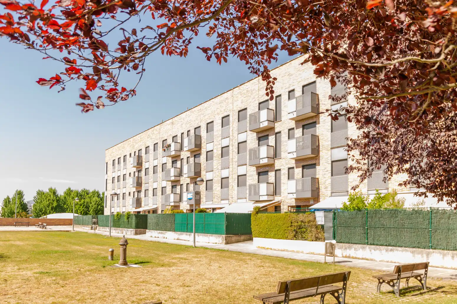Vista exterior de Piso en venta en  Pamplona / Iruña con Calefacción, Jardín privado y Parquet
