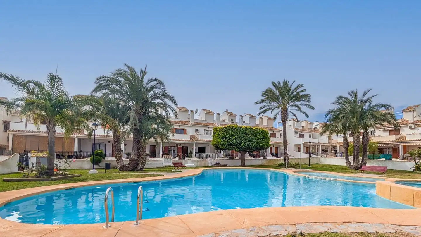 Exterior view of Detached homes for sale in Santa Pola  with Air Conditioner, Terrace and Swimming Pool