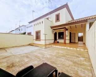 Exterior view of Single-family semi-detached for sale in Villaverde del Río  with Air Conditioner, Terrace and Balcony