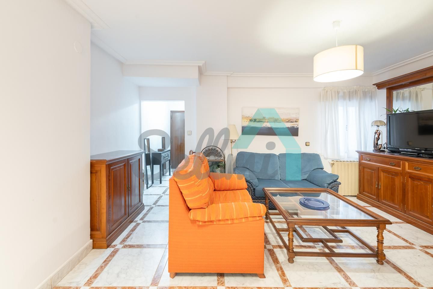 Living room of Flat to share in Oviedo   with Heating, Furnished and Internet