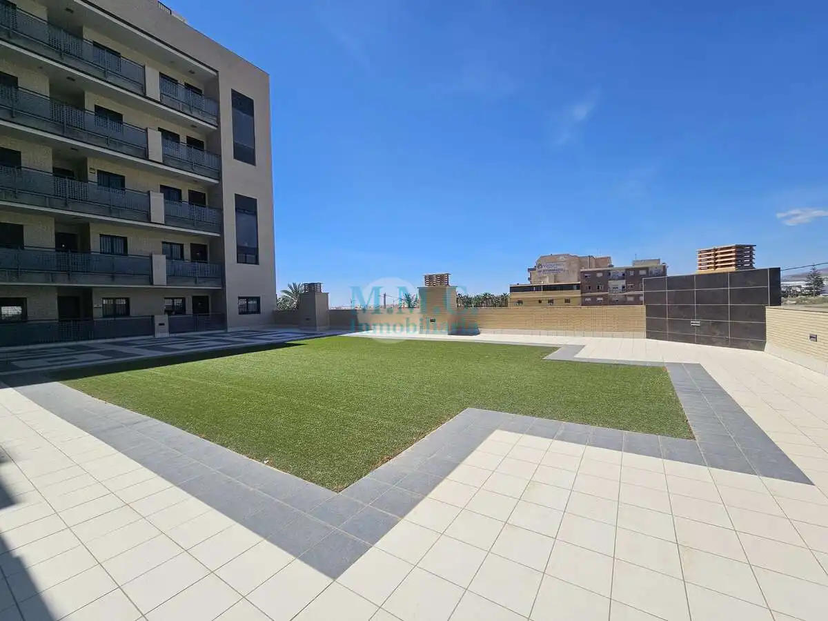 Terrace of Flat for sale in Roquetas de Mar  with Air Conditioner, Terrace and Furnished