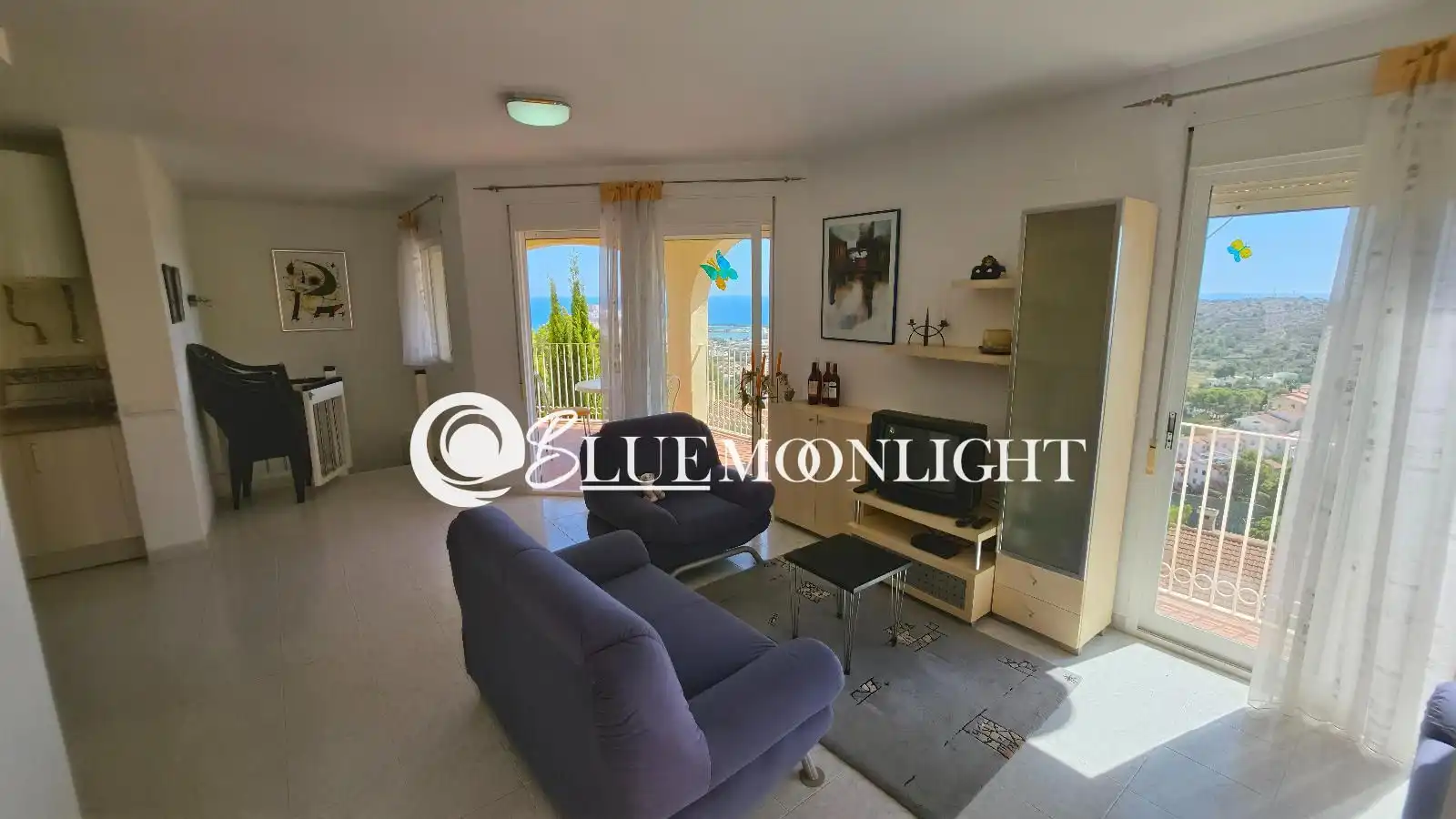 Sala de estar de Dúplex en venta en Peñíscola / Peníscola con Aire acondicionado, Calefacción y Jardín privado