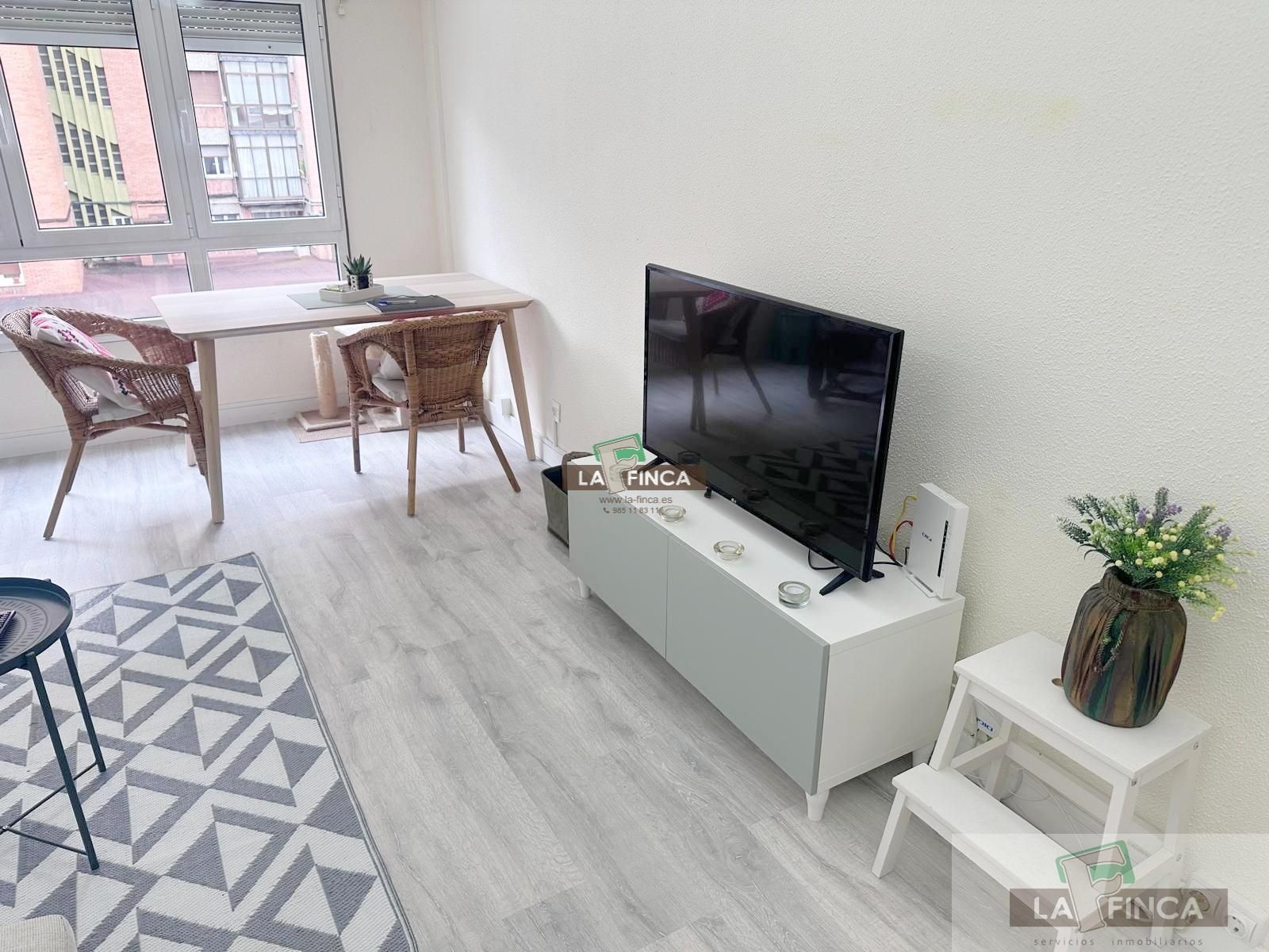 Sala d'estar de Pis en venda en Oviedo  amb Terrassa