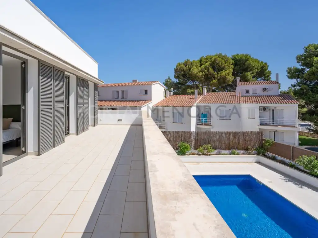 Terrassa de Casa o xalet en venda en Es Mercadal amb Jardí privat, Terrassa i Piscina