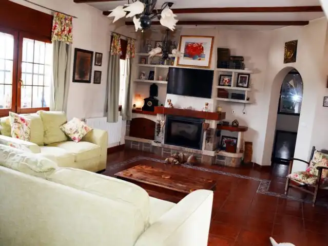 Sala de estar de Casa o chalet en venta en Alicante / Alacant con Aire acondicionado