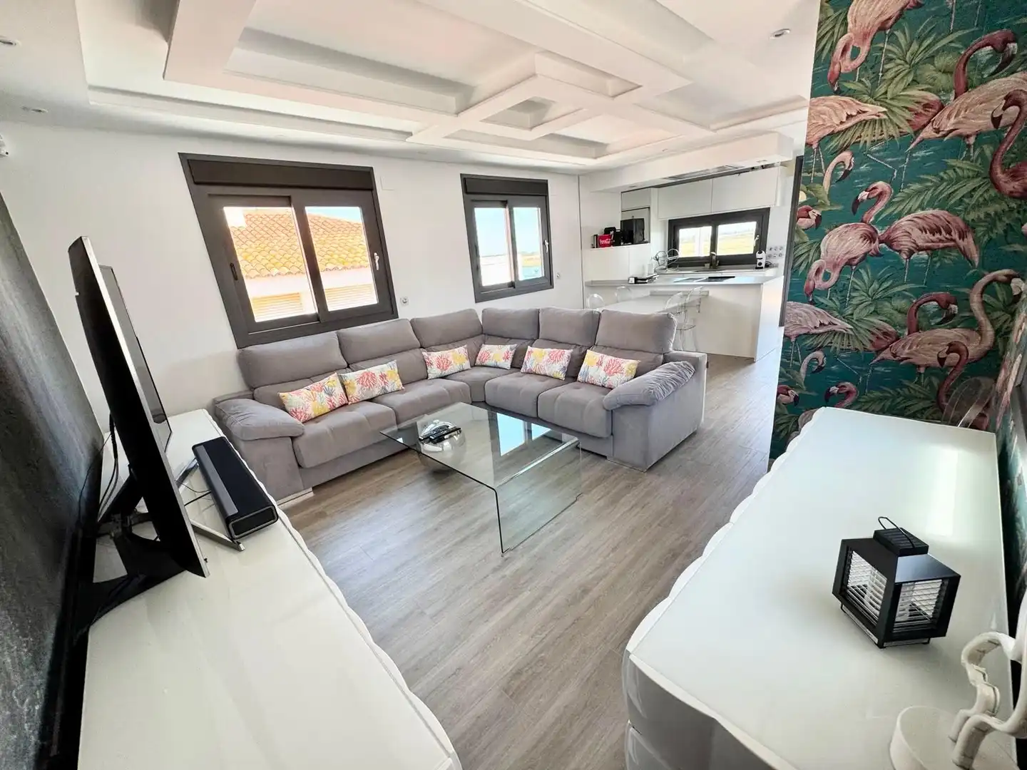 Sala de estar de Ático de alquiler en Punta Umbría