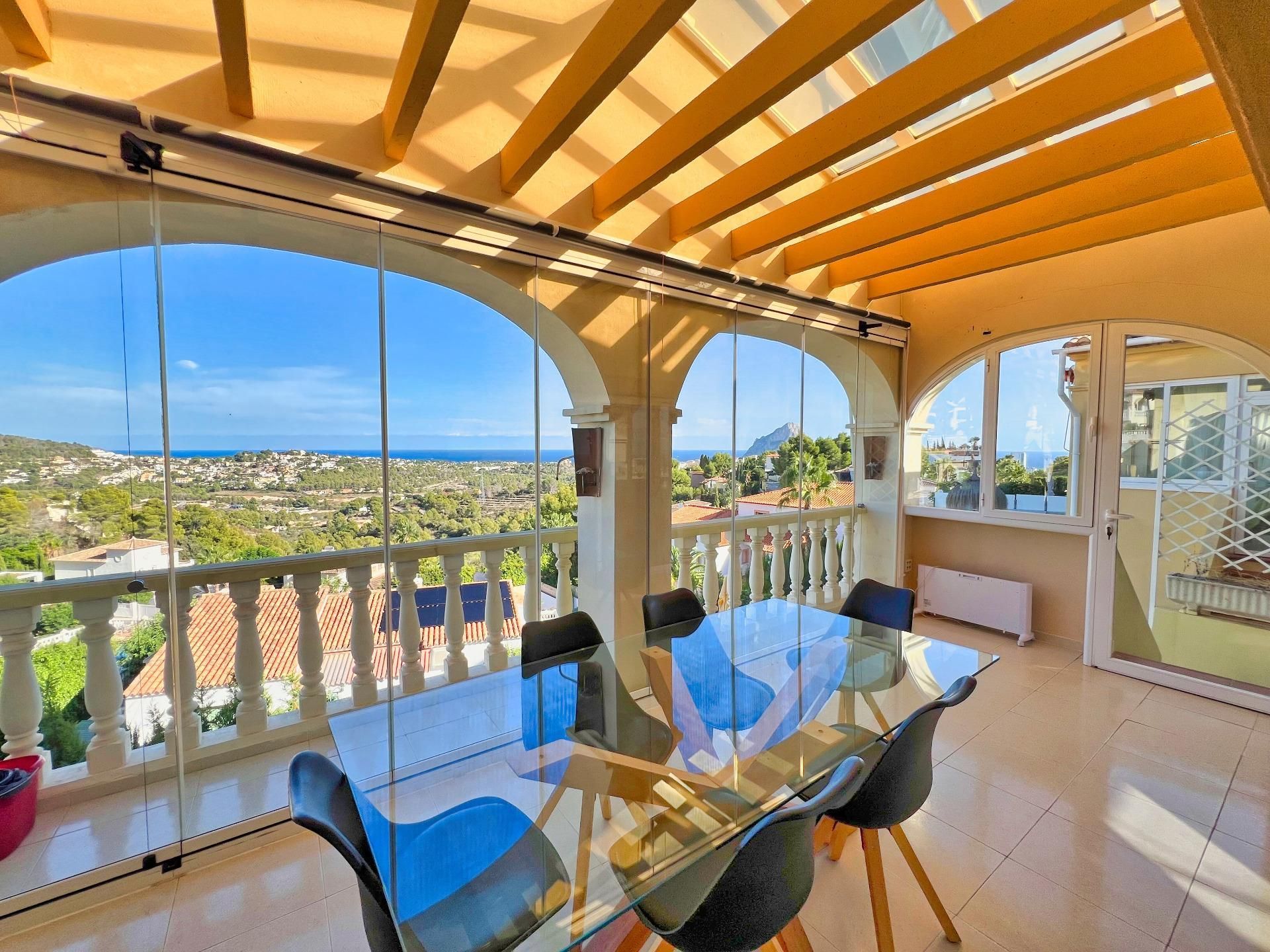 Dining room of Single-family semi-detached for sale in Calpe / Calp  with Air Conditioner, Private garden and Terrace