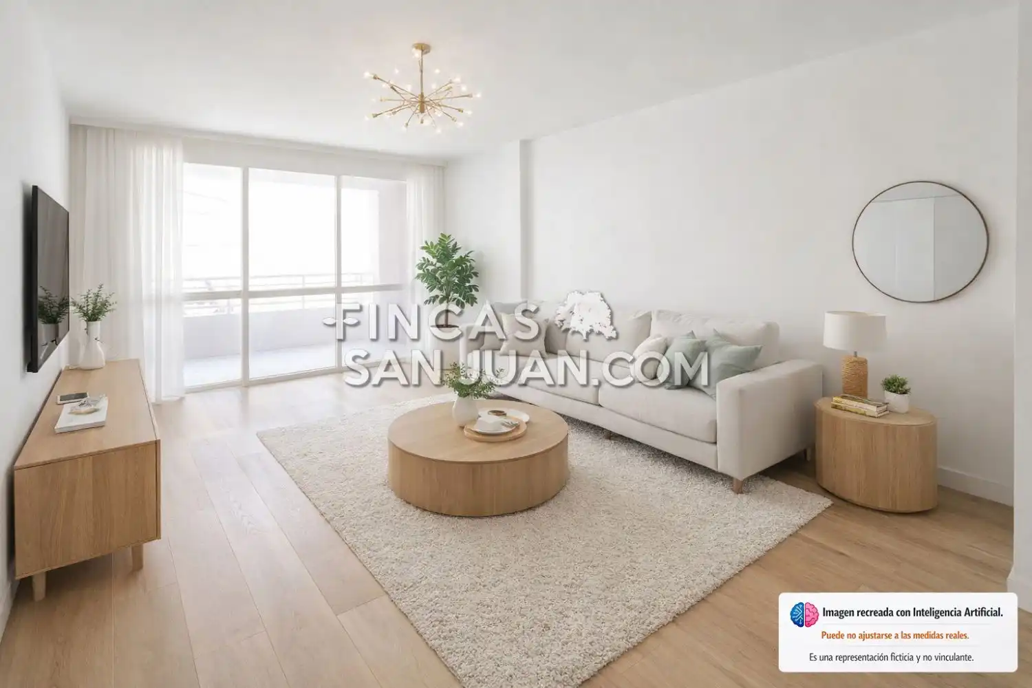 Sala de estar de Piso en venta en Sant Joan d'Alacant con Terraza