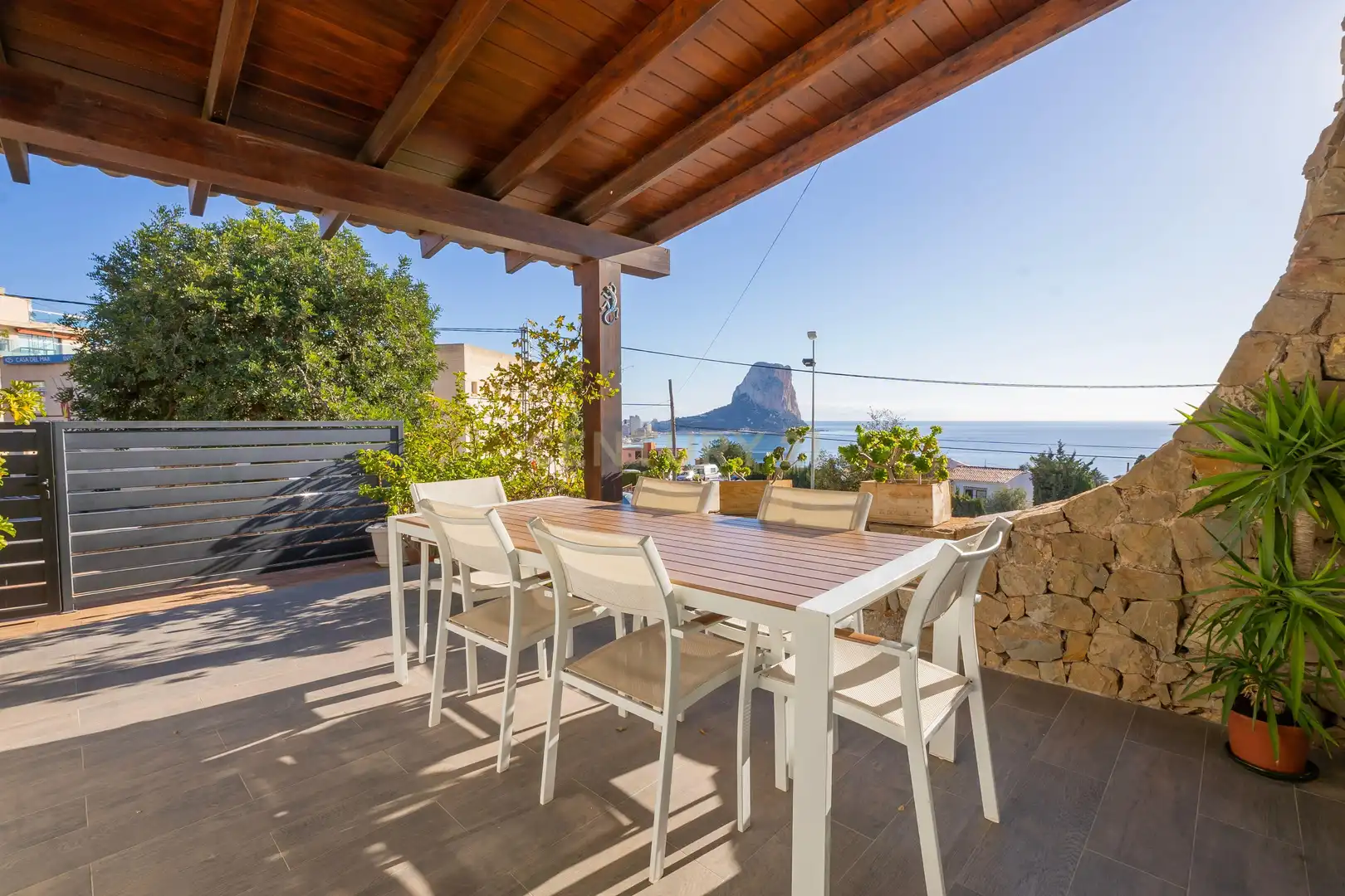 Terrace of Houses for sale in Calpe / Calp  with Furnished, Internet and Alarm