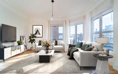 Living room of Flat to rent in  Madrid Capital  with Air Conditioner