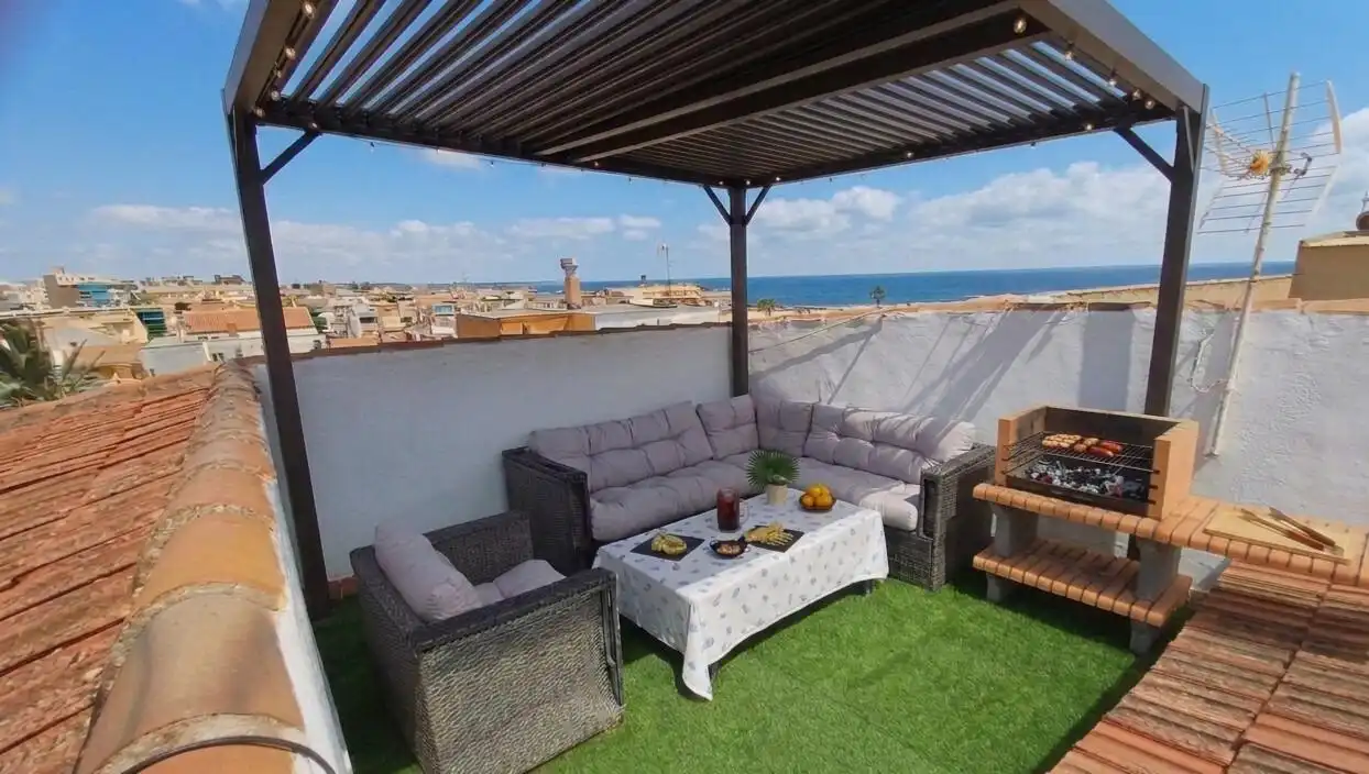 Terraza de Piso en venta en Pilar de la Horadada con Aire acondicionado, Calefacción y Amueblado