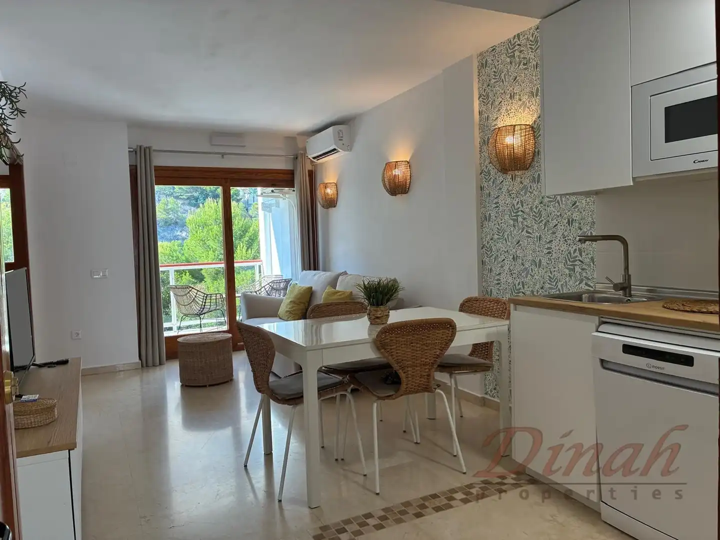 Comedor de Apartamento de alquiler en Altea con Aire acondicionado, Calefacción y Amueblado