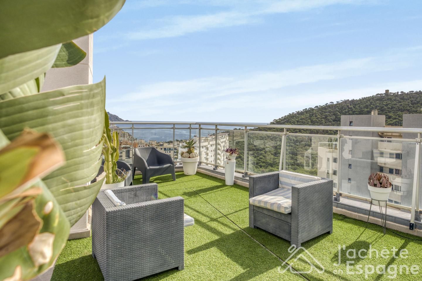 Terrassa de Àtic en venda en Villajoyosa / La Vila Joiosa amb Aire condicionat, Terrassa i Moblat