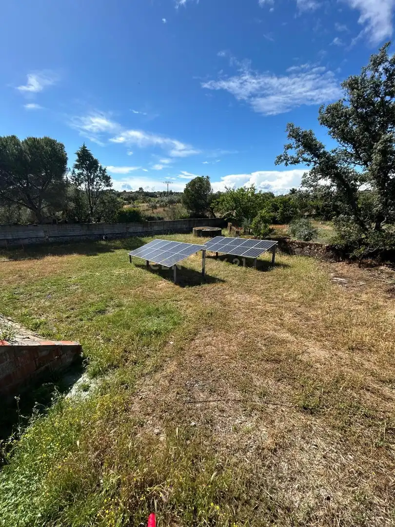 Garden of Houses for sale in Arroyo de la Luz  with Air Conditioner, Private garden and Swimming Pool