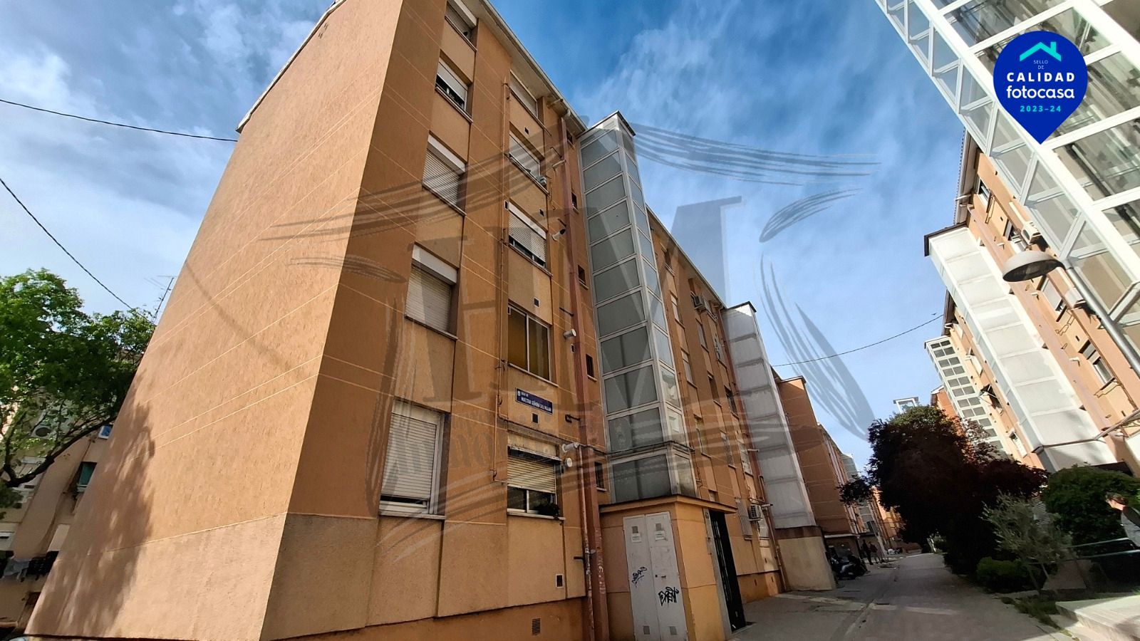 Exterior view of Flat for sale in  Madrid Capital  with Air Conditioner, Heating and Parquet flooring