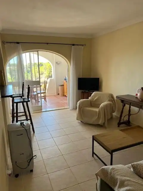 Sala de estar de Piso en venta en Benissa con Aire acondicionado, Jardín privado y Terraza
