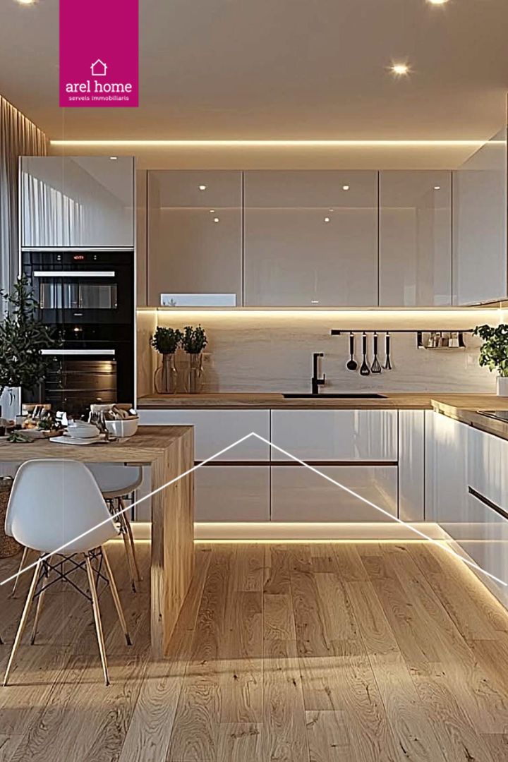 Cuina de Casa o xalet en venda en Castellví de Rosanes amb Aire condicionat, Parquet i Terrassa