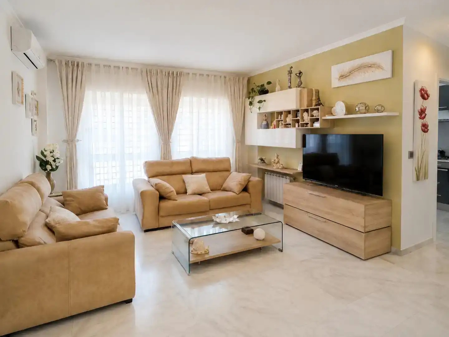 Sala de estar de Casa o chalet en venta en Chipiona con Aire acondicionado y Balcón