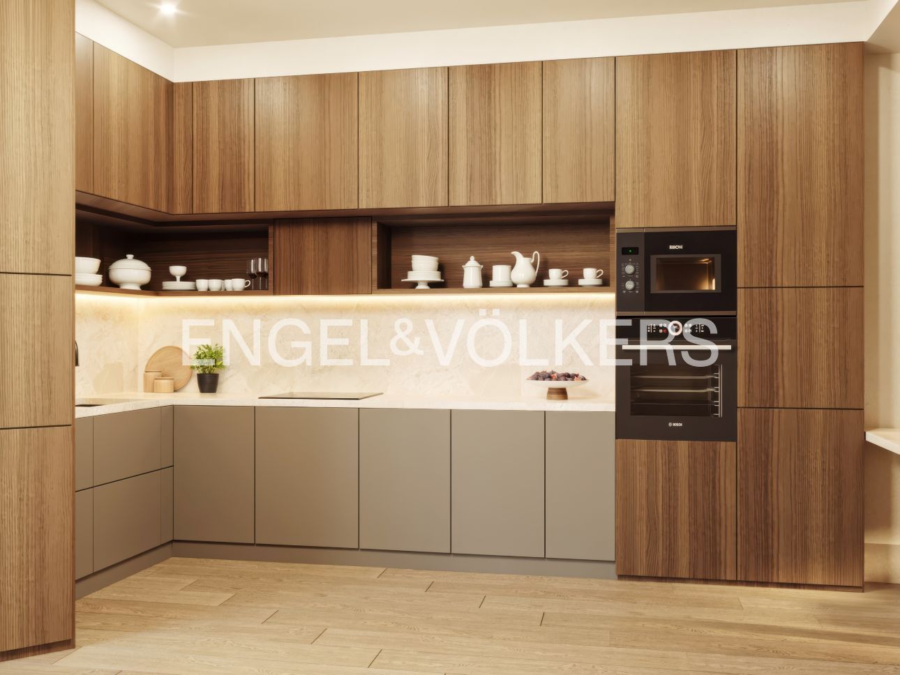 Küche von Wohnung zum verkauf in  Barcelona Capital mit Klimaanlage, Heizung und Parkett