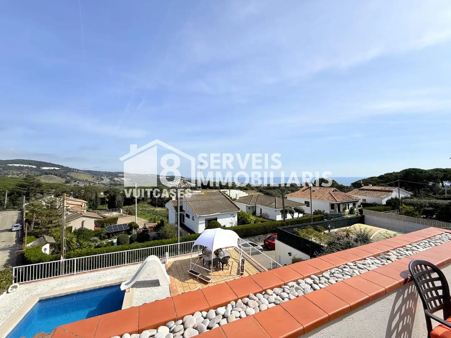 Vista exterior de Casa adosada en venta en Sant Pol de Mar con Calefacción, Jardín privado y Terraza