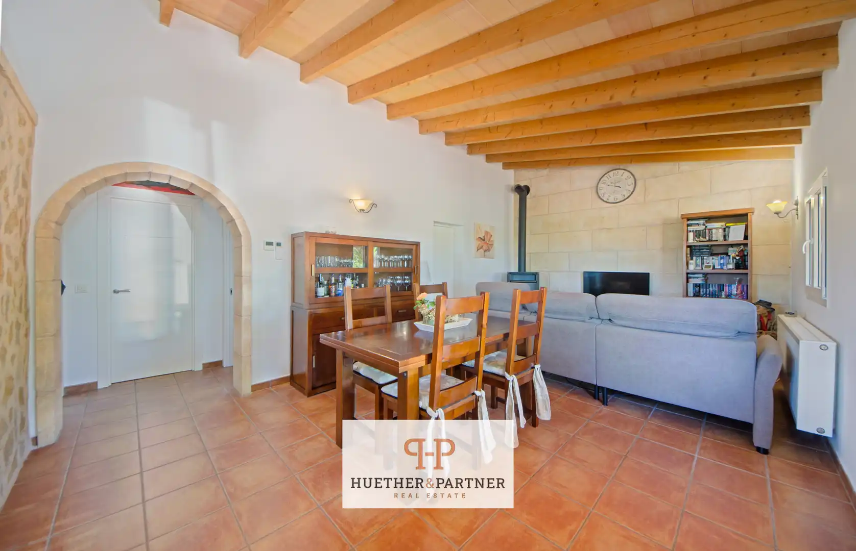 Esszimmer von Country house zum Verkauf in Manacor mit Klimaanlage und Möbliert
