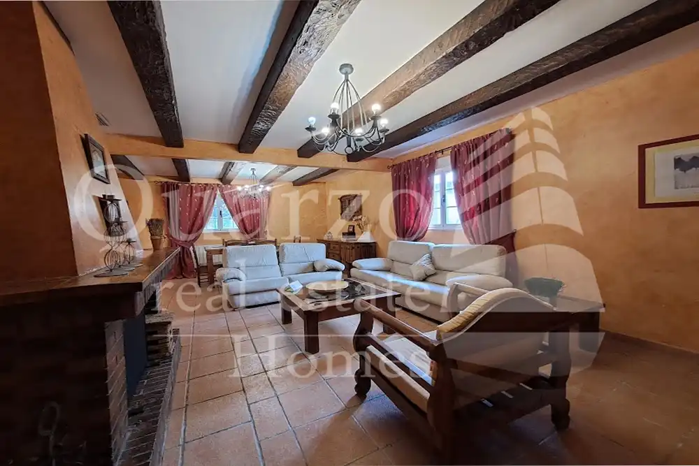 Living room of Houses for sale in Herrera de Alcántara  with Air Conditioner, Terrace and Furnished