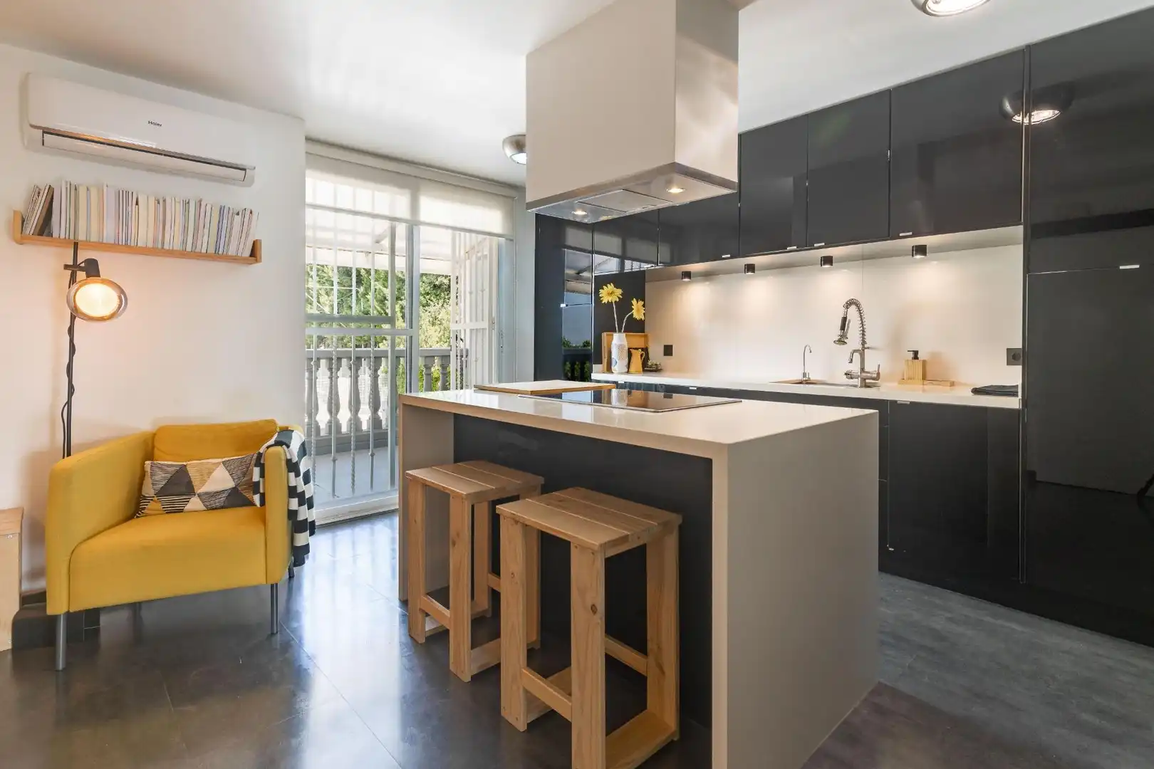 Cocina de Casa adosada en venta en Benimuslem con Aire acondicionado, Calefacción y Parquet