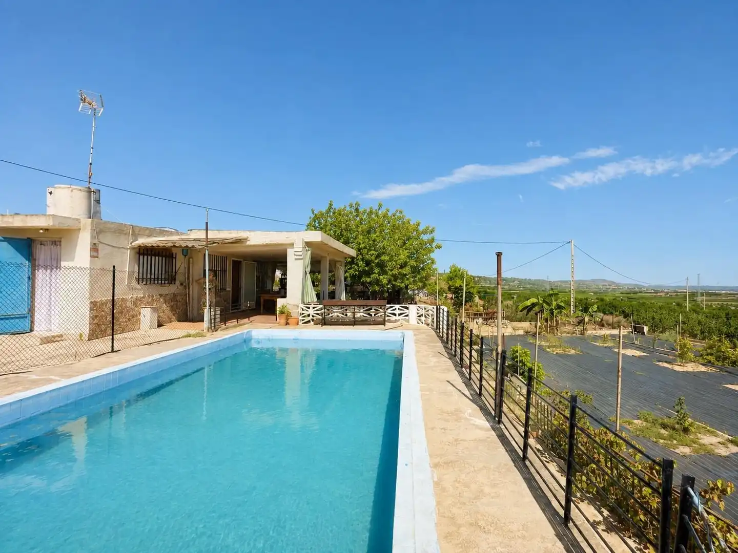 Piscina de Casa o xalet en venda en Carlet amb Jardí privat, Terrassa i Traster