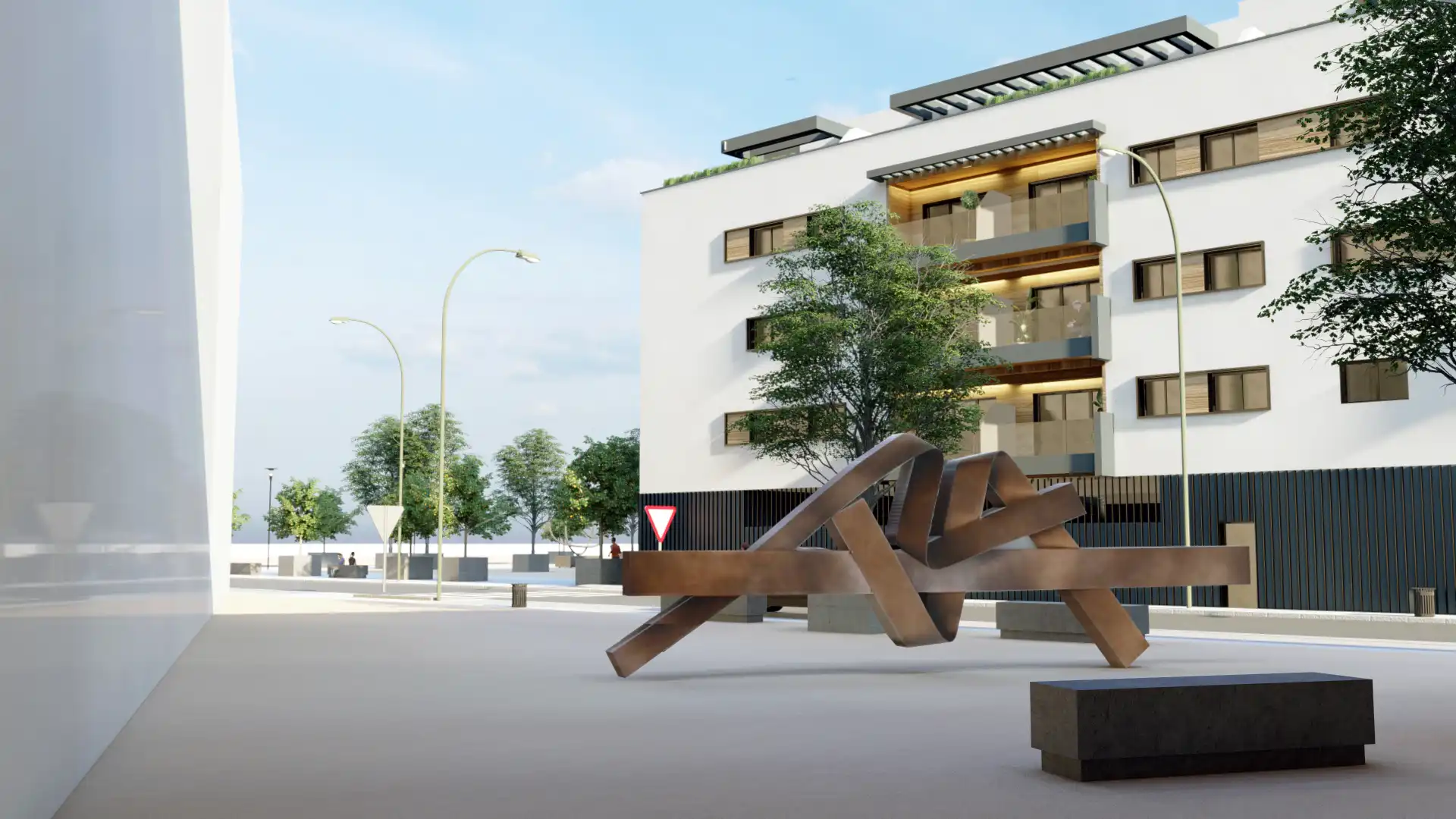 Vista exterior de Piso en venta en Lucena con Aire acondicionado, Calefacción y Jardín privado